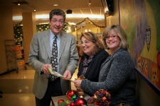 The University of Scranton will hold its annual Community Christmas Day Breakfast on Sunday, Dec. 25, from 8 to 11 a.m. in the DeNaples Center on campus. The breakfast is offered free of charge as a gift to the community this holiday season. Planning the event are, from left, Ted Zayac, associate resident district manager at The University of Scranton Dining Services/ARAMARK, Pat Vaccaro, director of the Office of Community Outreach, and Ellen Judge, administrative assistant for the Office of Community Outreach.